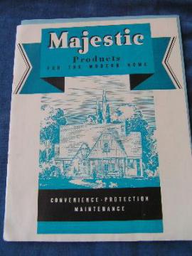 catalog photo of Majestic Home Products catalog 1930s