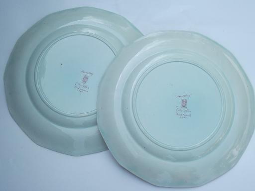 photo of Mandalay floral pattern vintage Adams - England Calyx Ware china plates #3