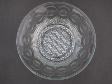 catalog photo of Manhattan vintage Hocking pattern glass salad bowl