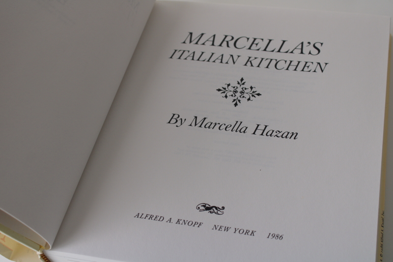 photo of Marcella's Italian Kitchen vintage 1986 cookbook Marcella Hazan  #2