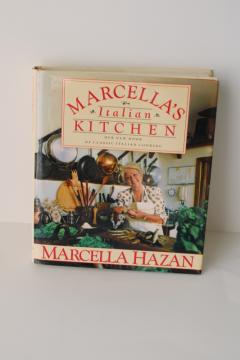 catalog photo of Marcella's Italian Kitchen vintage 1986 cookbook Marcella Hazan 