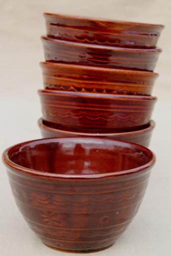 photo of Marcrest daisy dot stoneware chili bowl set, deep bowls for hearty stew or soup bowls #1