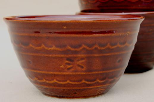 photo of Marcrest daisy dot stoneware chili bowl set, deep bowls for hearty stew or soup bowls #3