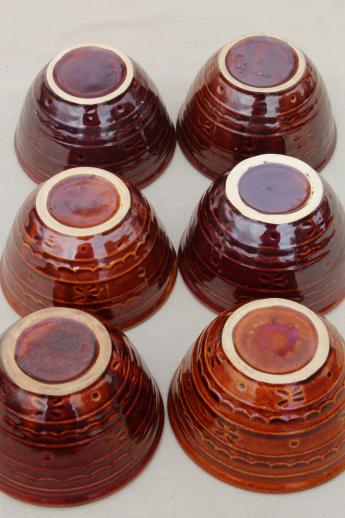 photo of Marcrest daisy dot stoneware chili bowl set, deep bowls for hearty stew or soup bowls #6