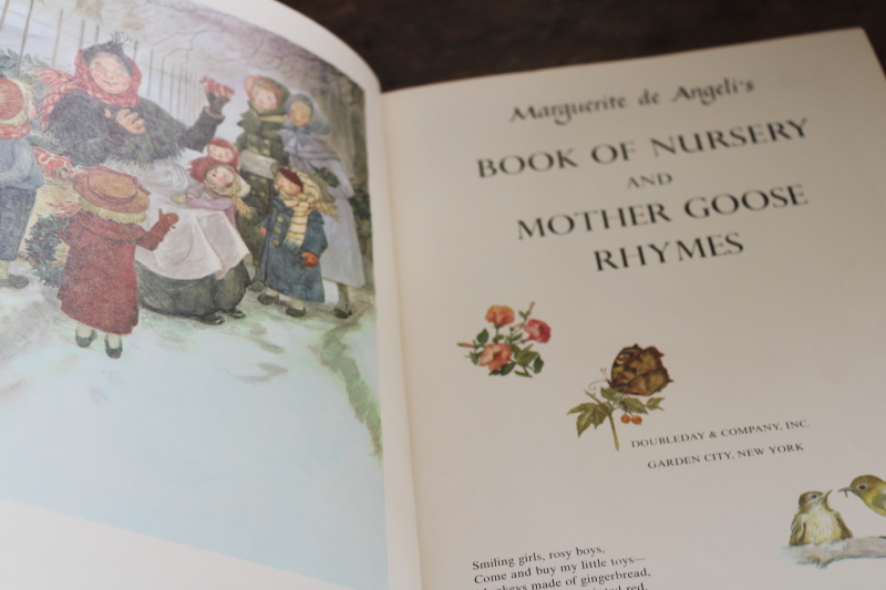 photo of Marguerite de Angeli illustrations book of Nursery and Mother Goose Rhymes #4
