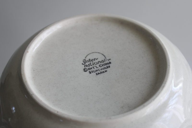 photo of Marmalade geese grandmacore cookie jar canister, vintage International stoneware  #7