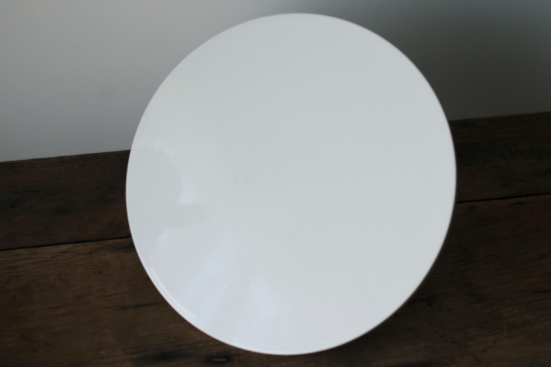 photo of Martha Stewart Collection Macy's all white china cake stand, classic ironstone style  #2
