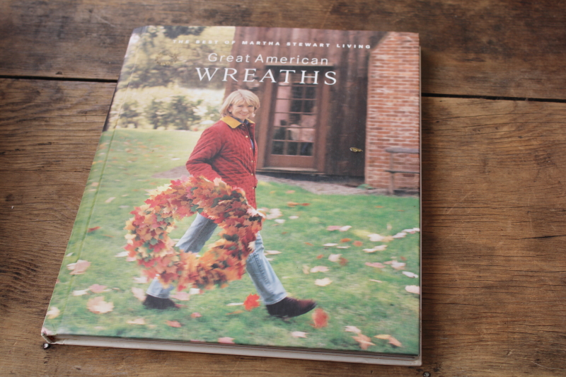 photo of Martha Stewart Wreaths, 90s vintage book with 52 designs for swags, holiday wreaths  #1