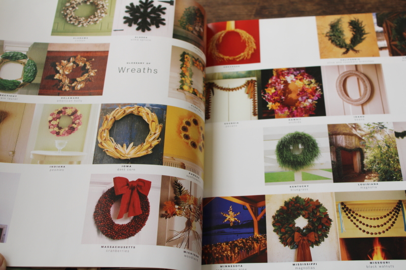 photo of Martha Stewart Wreaths, 90s vintage book with 52 designs for swags, holiday wreaths #3