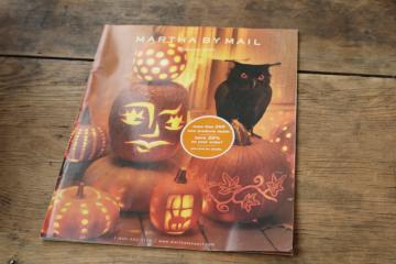 Martha by Mail catalog vintage 2001, Y2K Halloween, home decor, Martha Stewart craft supplies & kits 