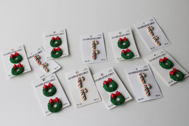 photo of Mary Engelbreit Christmas craft sewing buttons lot new old stock #1