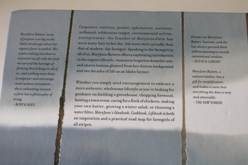 photo of MaryJane's Farm Idea Book Cookbook, useful arts, forgotten traditional skills, country life #2