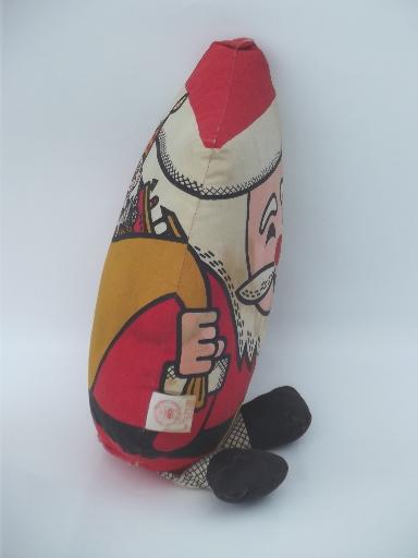 photo of Mattel talking Santa cloth doll stuffed toy, vintage 1968 #2