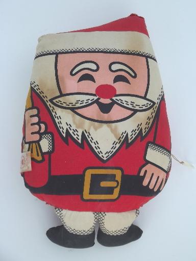 photo of Mattel talking Santa cloth doll stuffed toy, vintage 1968 #3