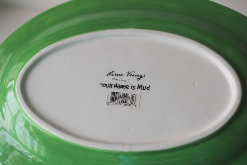 photo of May Your Blessings Outnumber Shamrocks, Lorrie Veasey Enesco ceramic tray St Patrick's Day  #4