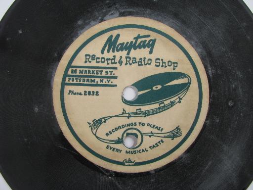 photo of Maytag Record and Radio Shop, Potsdam NY Mid century vintage advertising #2