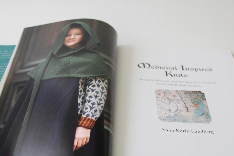 photo of Medieval Inspired Knits, charted knitting patterns traditional borders, folkloric designs #2