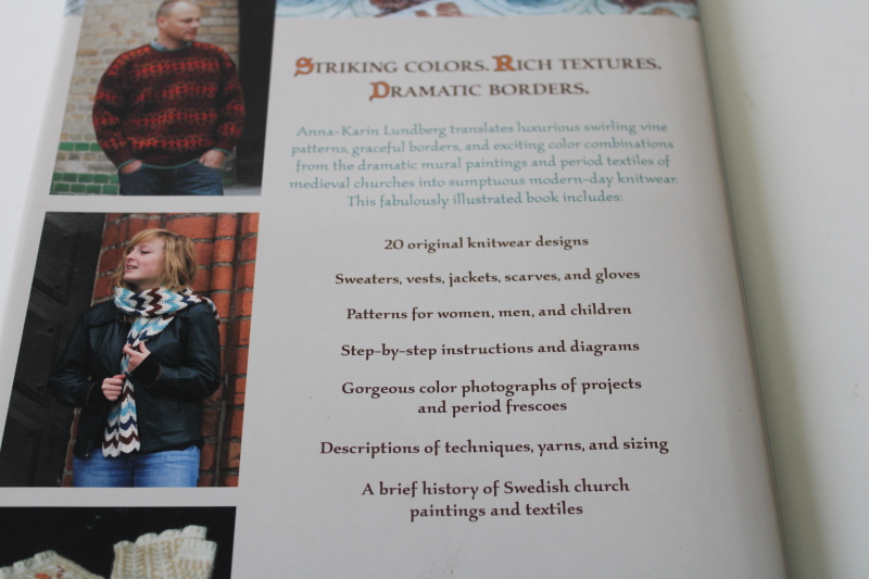 photo of Medieval Inspired Knits, charted knitting patterns traditional borders, folkloric designs #6