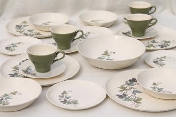 catalog photo of Melody Lane vintage Homemaker dinnerware w/ grapes & vines, Taylor Smith Taylor china