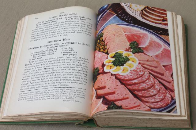 photo of Meta Given's Modern Encyclopedia of Cooking vintage 1940s two volume cookbook set #3