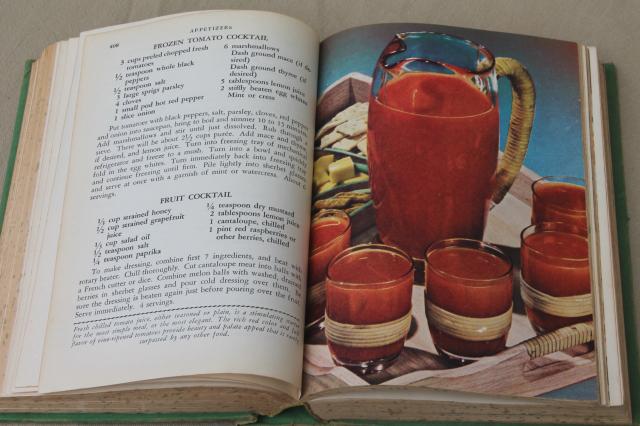 photo of Meta Given's Modern Encyclopedia of Cooking vintage 1940s two volume cookbook set #6