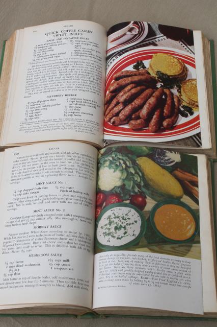 photo of Meta Given's Modern Encyclopedia of Cooking vintage 1940s two volume cookbook set #8