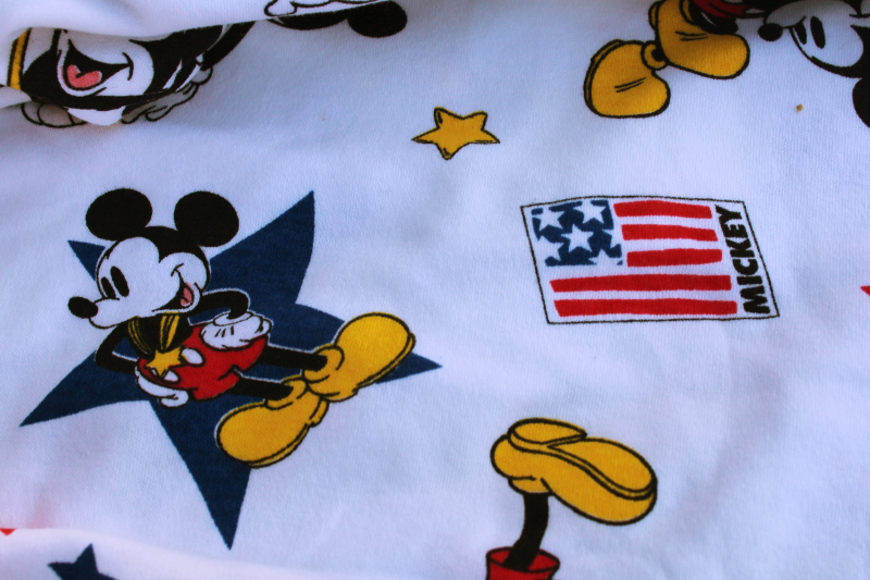 photo of Mickey Mouse athletic all stars print fabric, soft cotton jersey knit #3