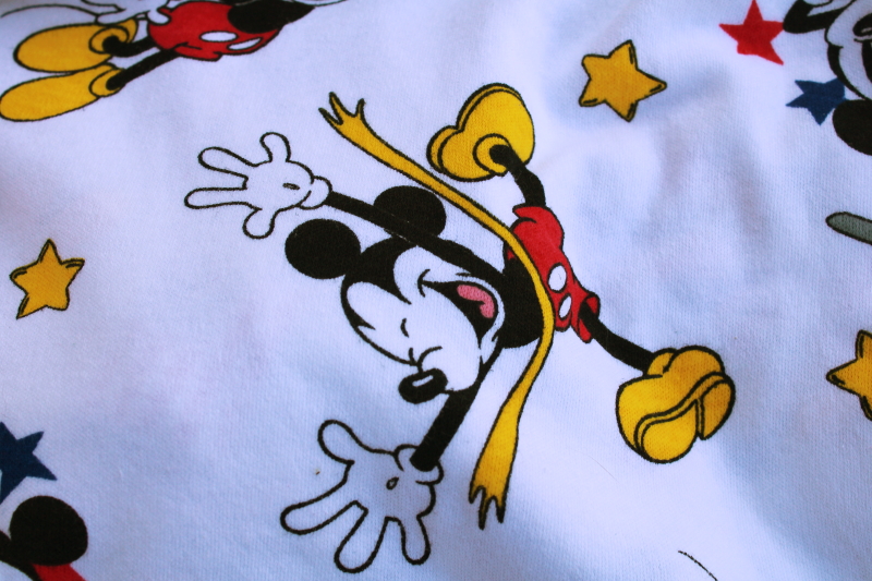 photo of Mickey Mouse athletic all stars print fabric, soft cotton jersey knit #5