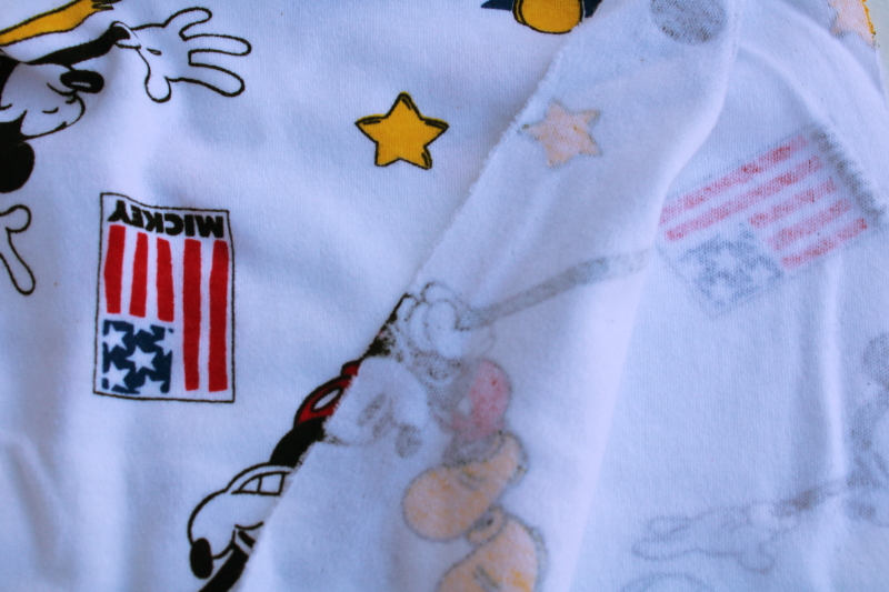 photo of Mickey Mouse athletic all stars print fabric, soft cotton jersey knit #6