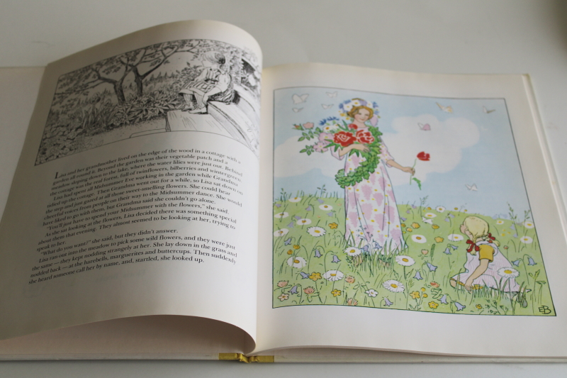 photo of Midsummer story The Flowers Festival, Elsa Beskow book originally published in Sweden 1914  #3