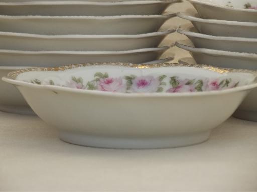 photo of Mignon floral vintage china berry bowls set of 12, Z S & Co Bavaria #2