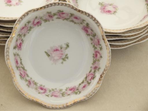 photo of Mignon floral vintage china berry bowls set of 12, Z S & Co Bavaria #3