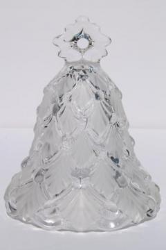 catalog photo of Mikasa Christmas holly bell, winter dreams holiday crystal glass ornament