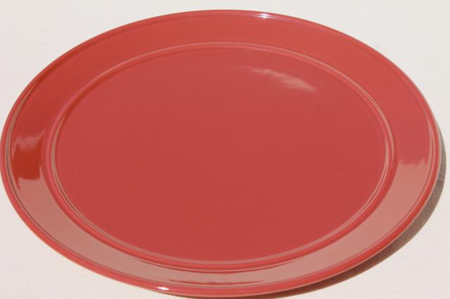 photo of Mikasa Separates Bob Van Allen, solid color terracotta cracker jar & serving plate set #5