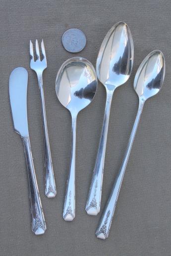 photo of Milady Community plate vintage Oneida silver plated flatware, 50+ pcs in chest #7