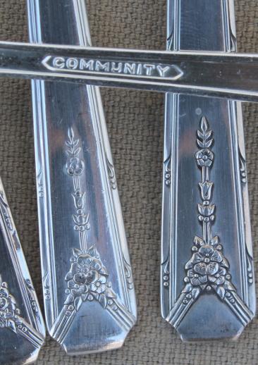 photo of Milady Community plate vintage Oneida silver plated flatware, 50+ pcs in chest #10