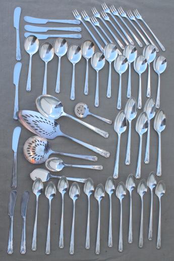 photo of Milady Community plate vintage Oneida silver plated flatware, 50+ pcs in chest #12