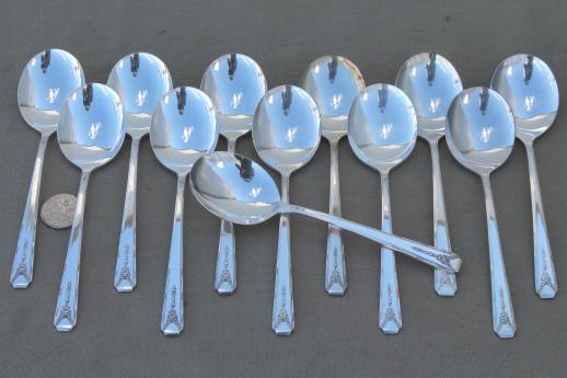 photo of Milady Community plate vintage Oneida silver plated flatware, 50+ pcs in chest #19