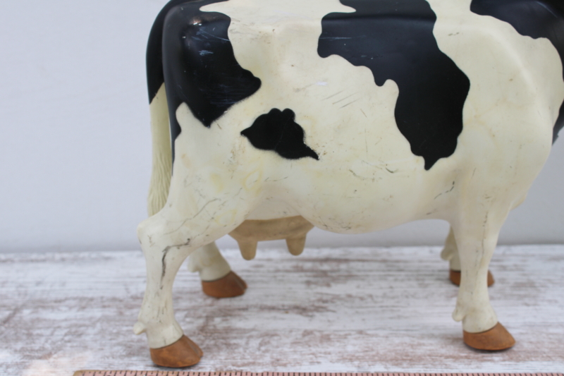 photo of Milky cow, 1970s vintage plastic holstein cow toy General Mills advertising premium  #5