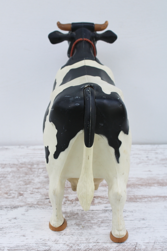 photo of Milky cow, 1970s vintage plastic holstein cow toy General Mills advertising premium  #6