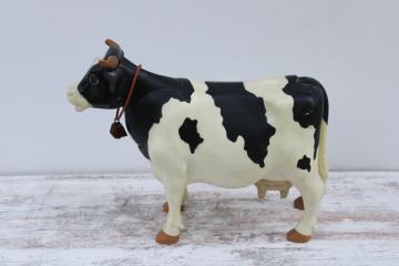 catalog photo of Milky cow, 1970s vintage plastic holstein cow toy General Mills advertising premium 