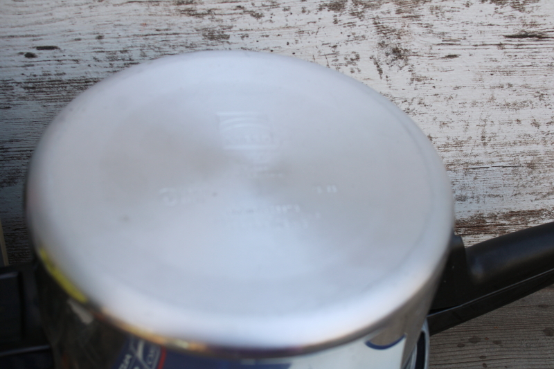 photo of Mirro aluminum Speed Cooker Canner 4 qt pot pressure valve lid w/ book 90s vintage new in box  #5