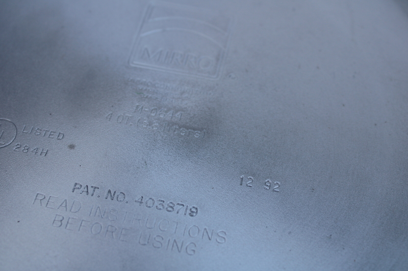 photo of Mirro aluminum Speed Cooker Canner 4 qt pot pressure valve lid w/ book 90s vintage new in box  #6