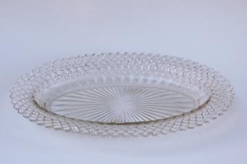 Miss America vintage Anchor Hocking crystal clear depression glass oval celery tray