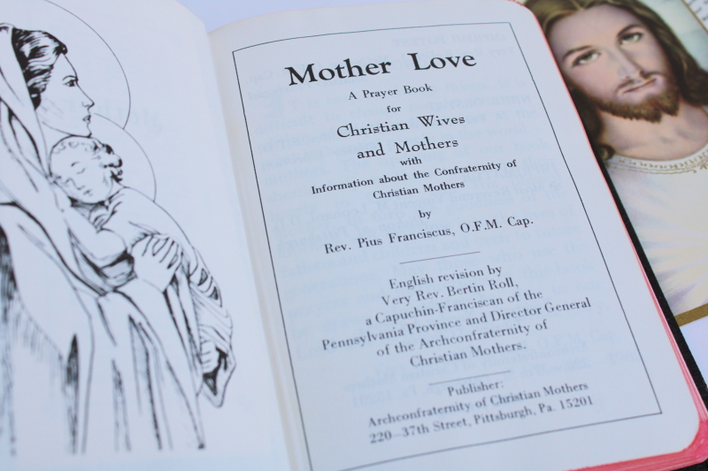 photo of Mother Love, Prayer Book for Christian Wives & Mothers, tiny vintage religious book  #2