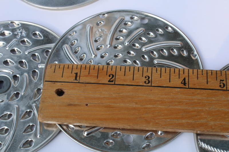 photo of Moulinex France vintage Mouli Julienne hand crank slicer shredder grater five disks  #2