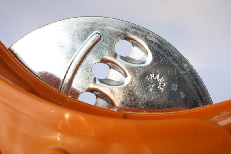 photo of Moulinex France vintage Mouli Julienne hand crank slicer shredder grater five disks  #4