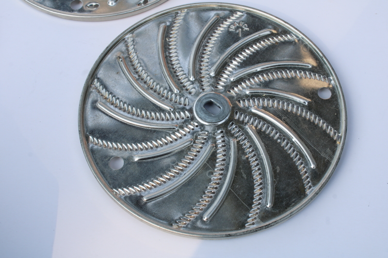 photo of Moulinex France vintage Mouli Julienne hand crank slicer shredder grater five disks  #8