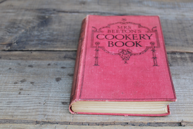 photo of Mrs Beeton's Cookery Book, antique cookbook 1800s or early 1900s vintage, recipes & housekeeping #1