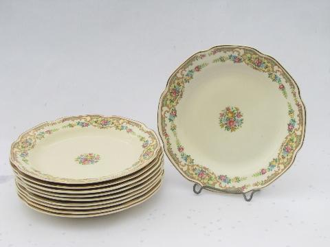 photo of Mt. Clemens pottery Mount Clemens Mildred, 10 china salad plates #1